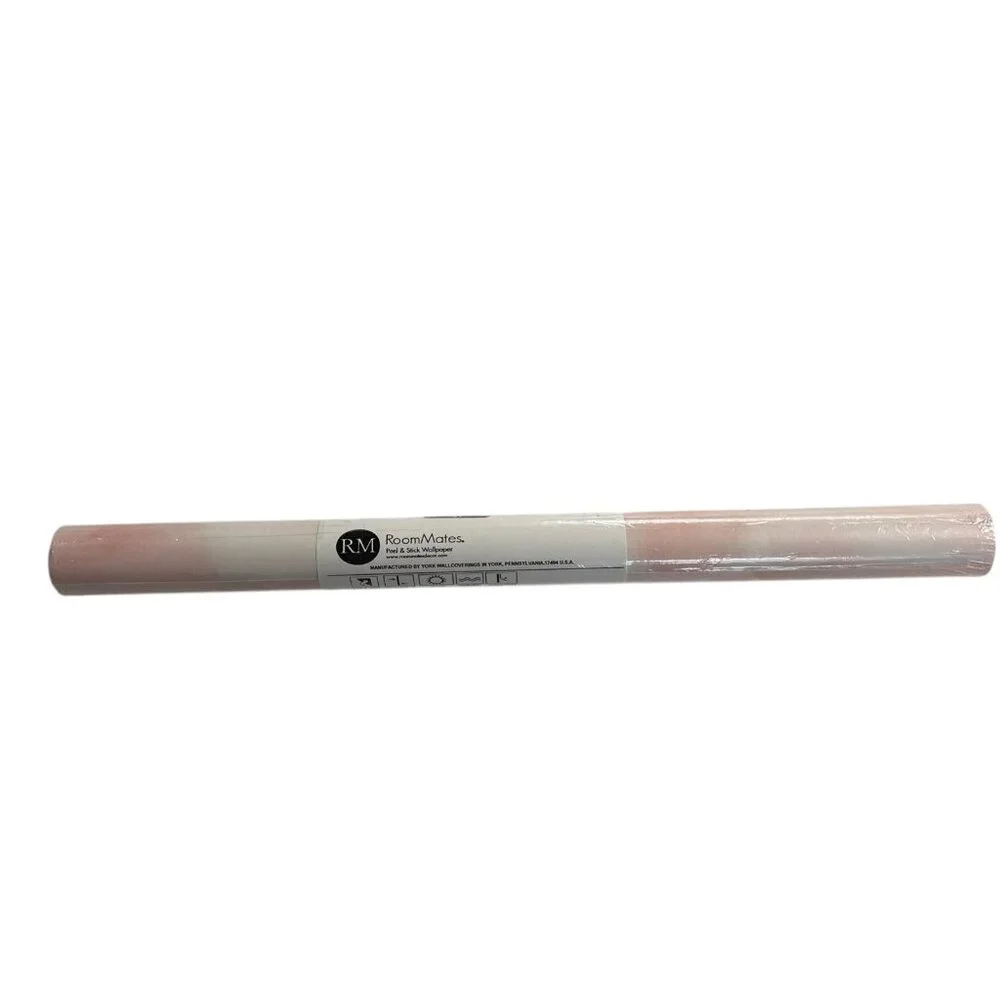 RoomMates Peel Stick Wallpaper Pink‎ Cloud Soft Whimsical Baby Girl Accent Wall